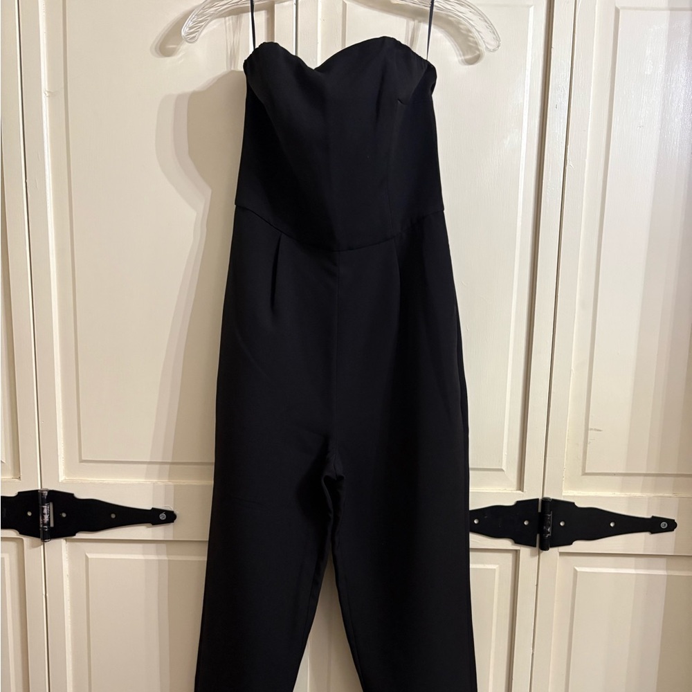 Express Strapless Black Jumpsuit